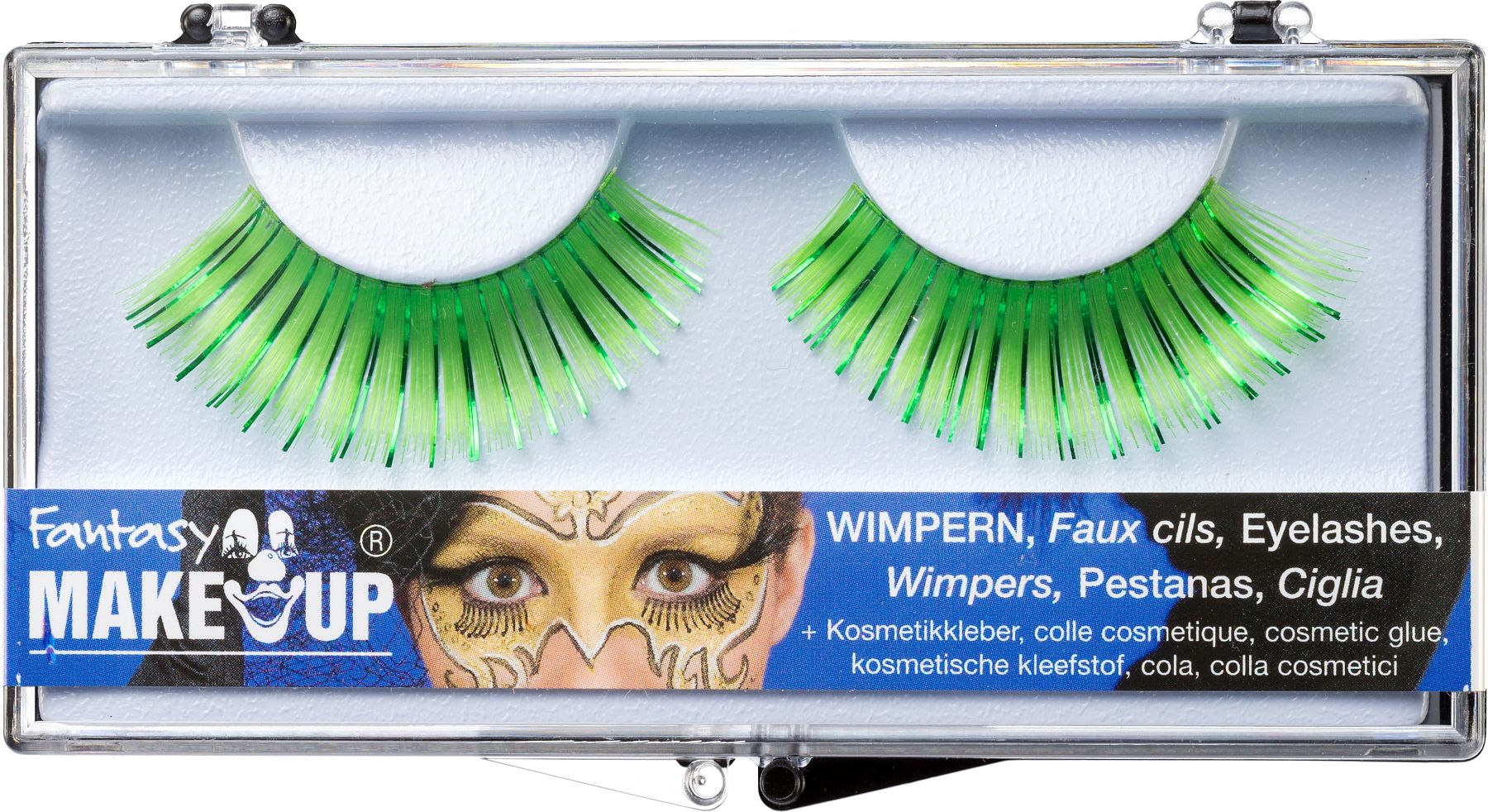 Wimpern, grün