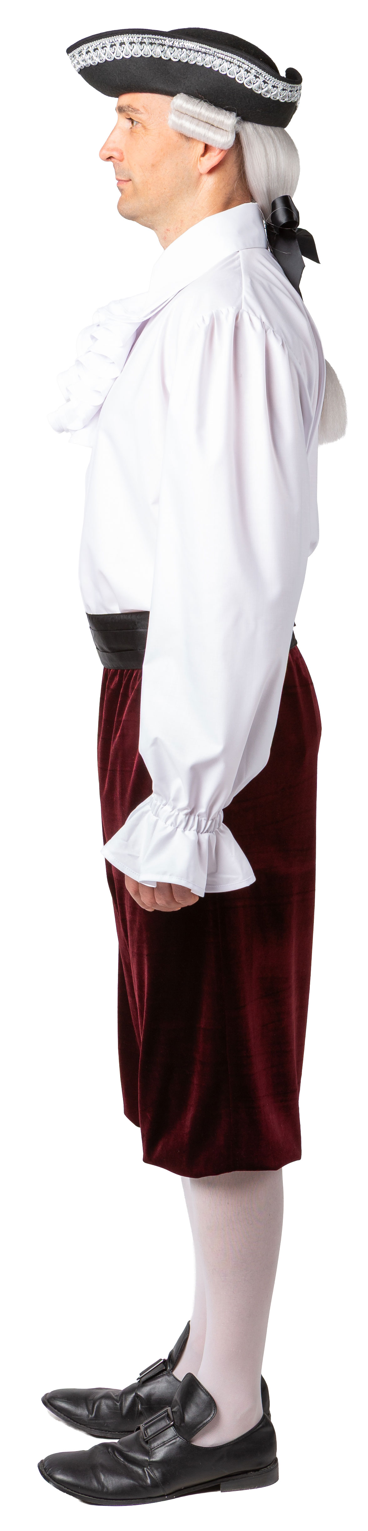 Chemise à volants courts, blanche