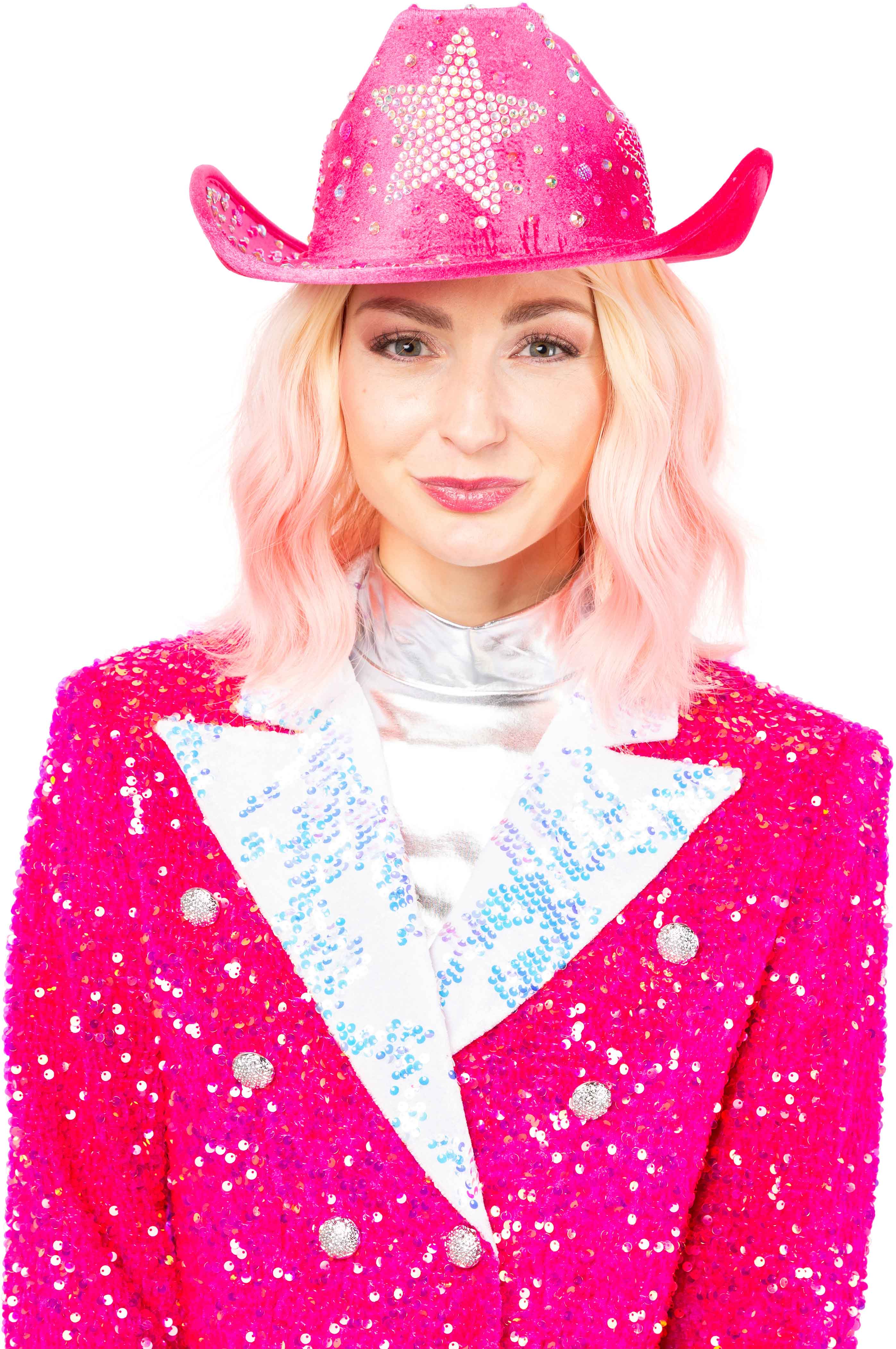 Star cowboy hat, pink