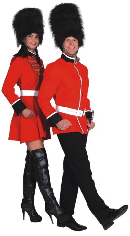 Kostüm Soldat königliche Garde, rot-schwarz