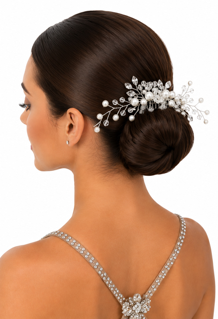 Bijou de cheveux « Vigne de perles »