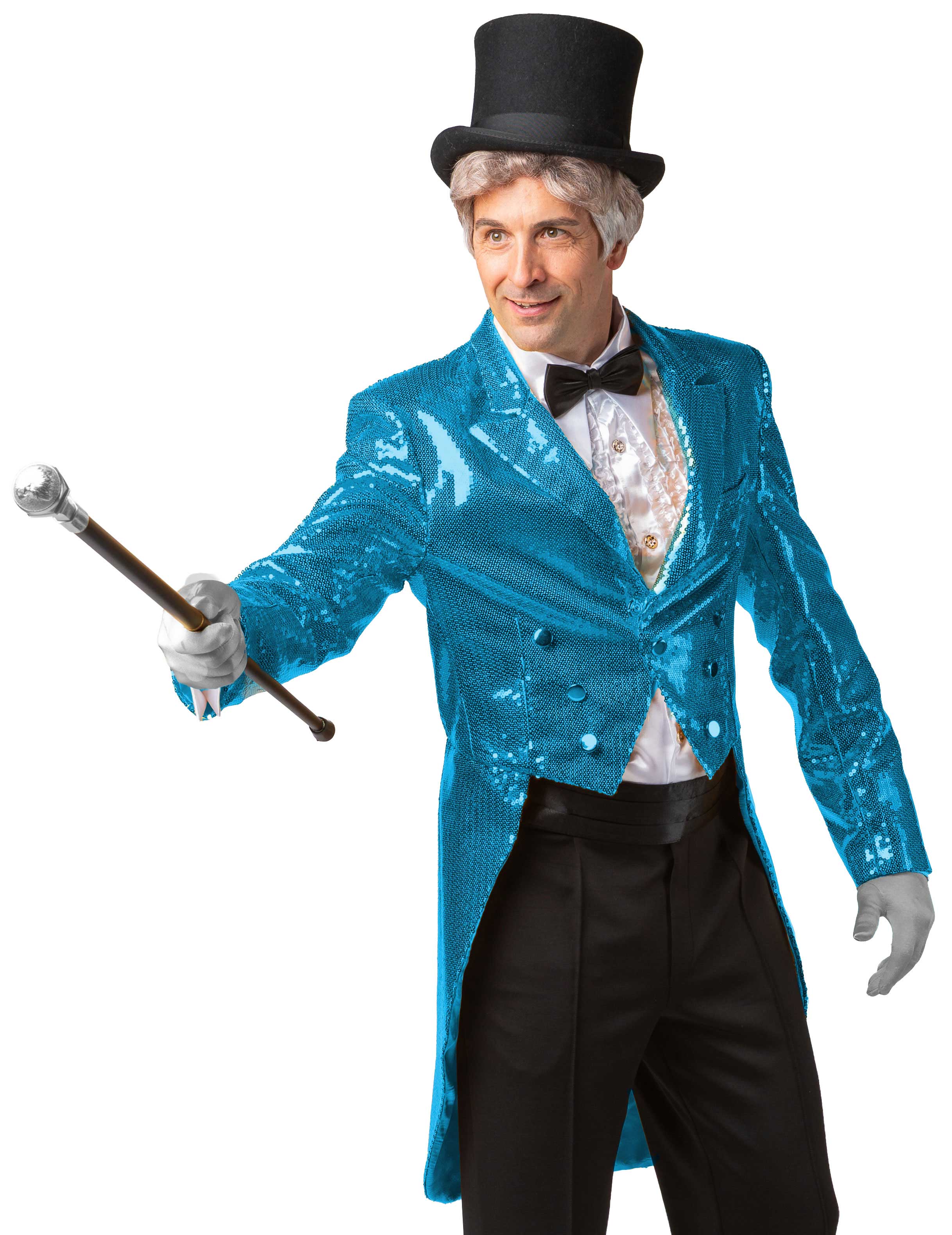 Frac pour homme Paillette, turquoise