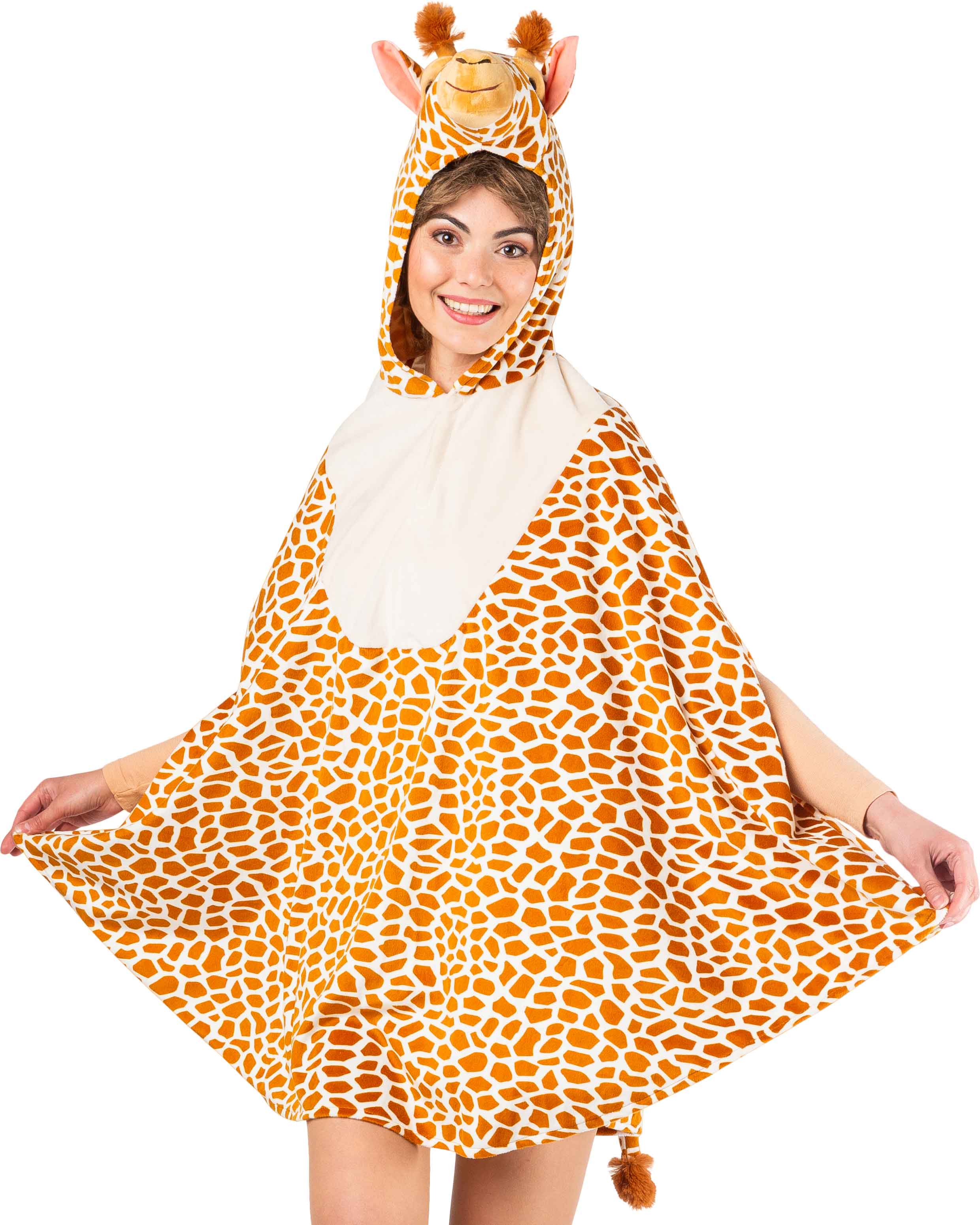 Poncho animalier, girafe