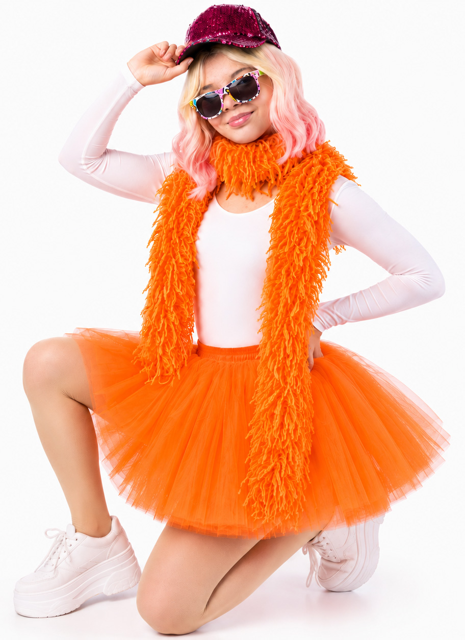 Plüschboa, orange