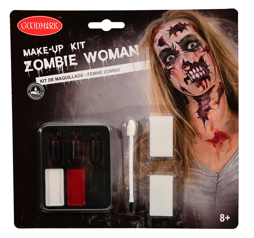 Schminkset Zombiefrau