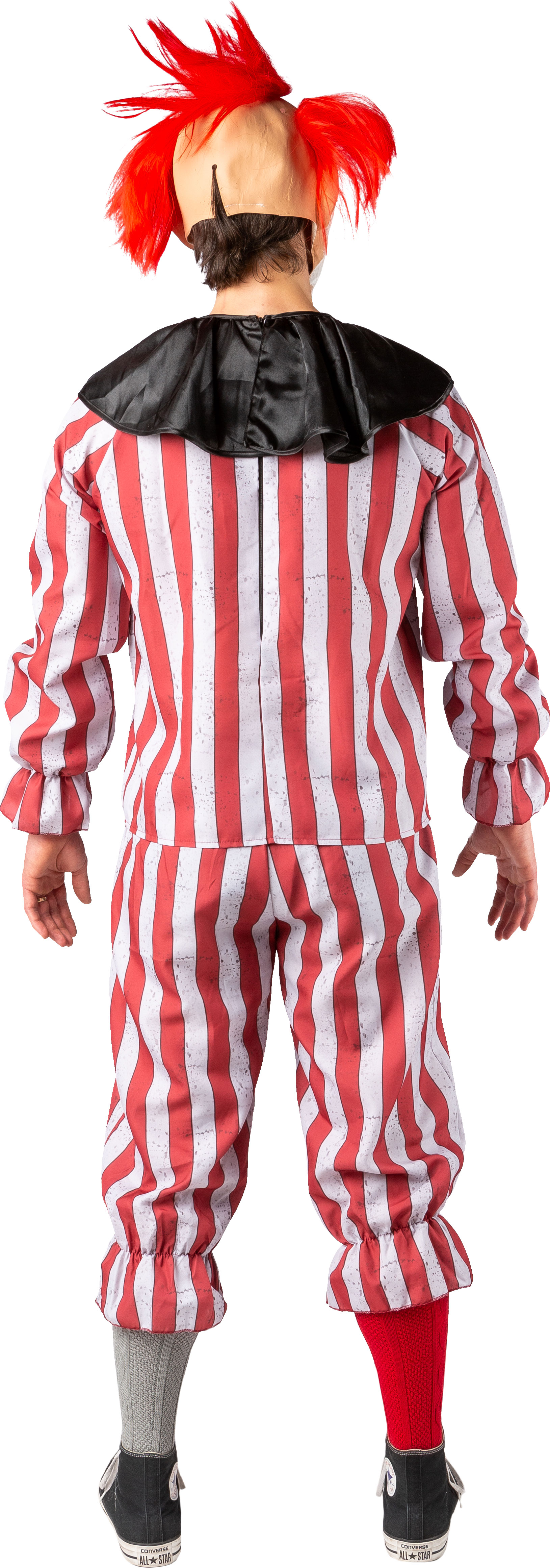 Halloweenclown, grau-rot M