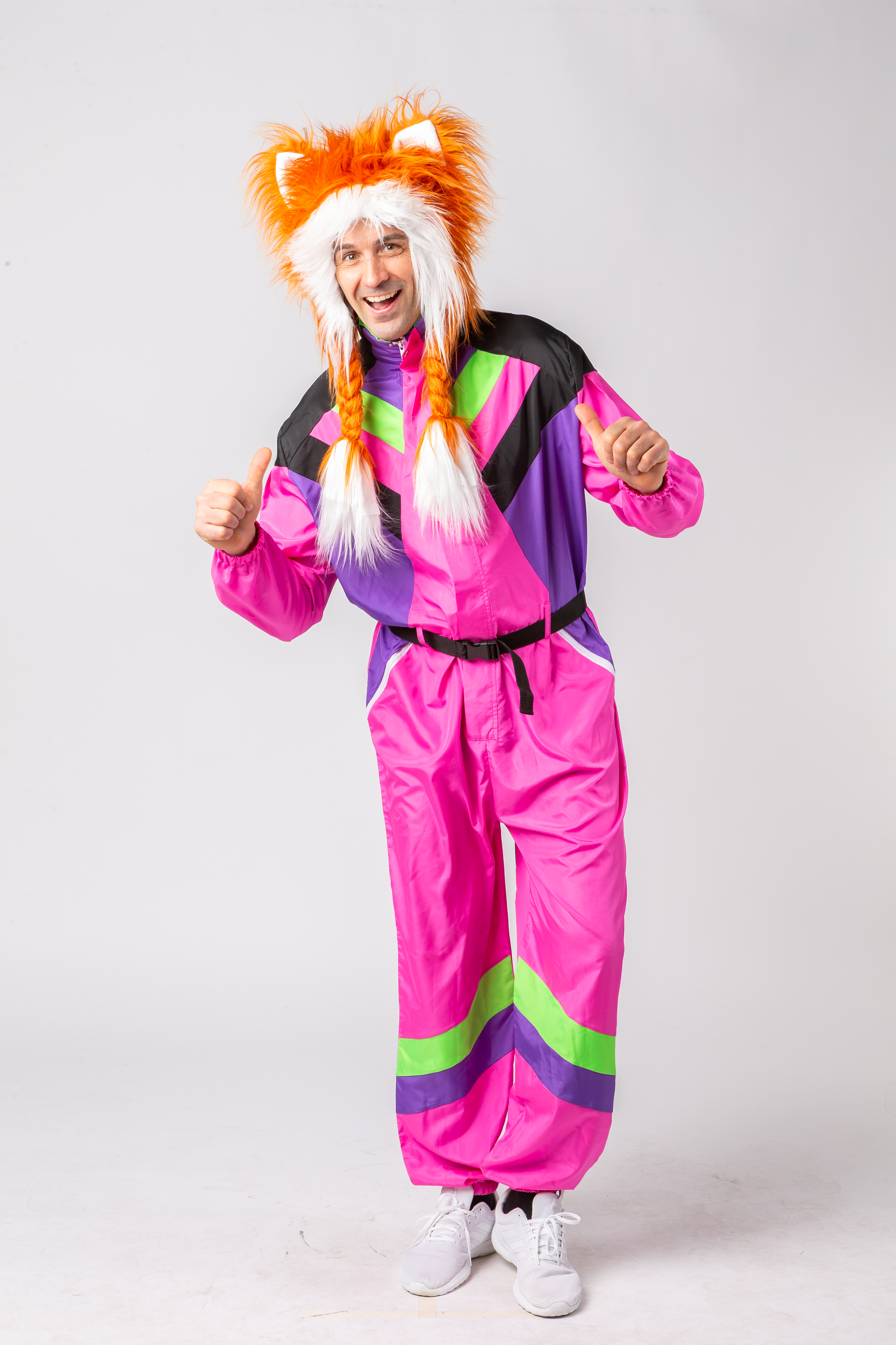 Retro snowsuit Men, pink