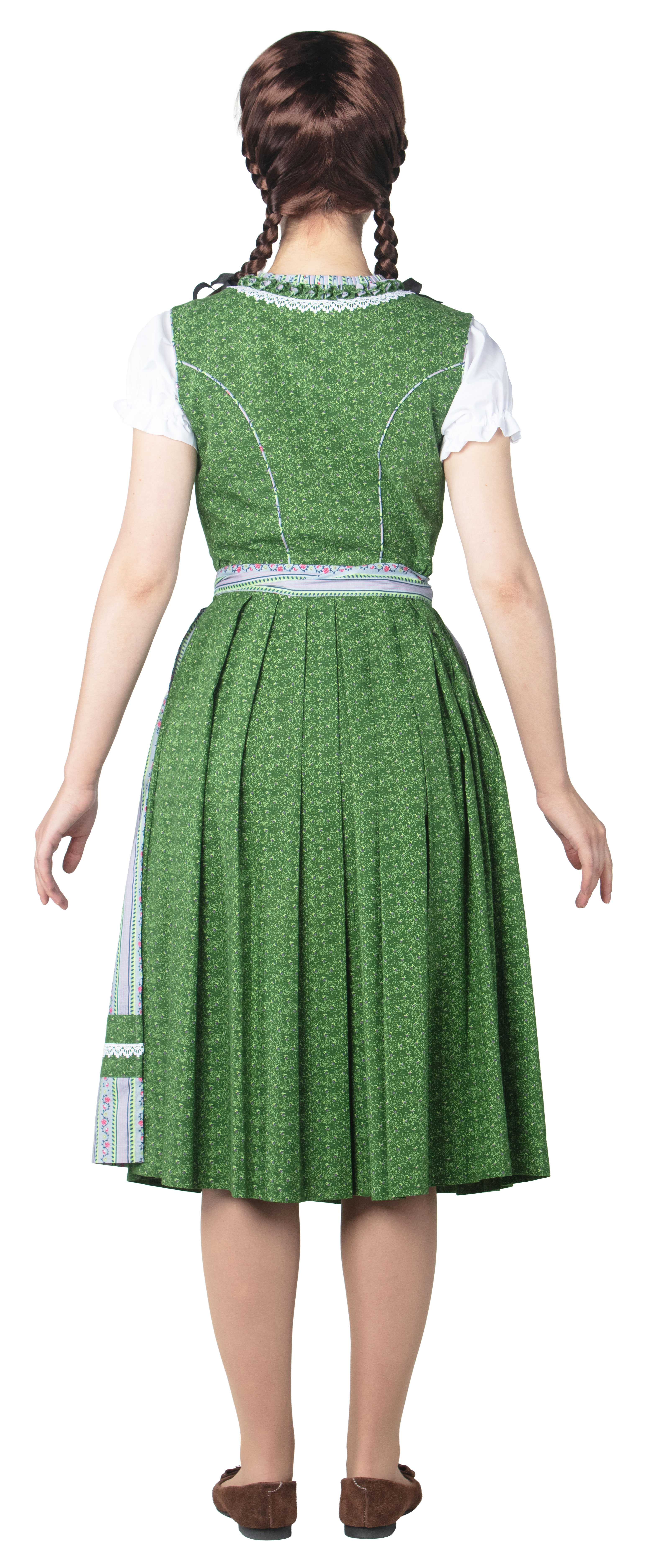 Dirndl "Lorelei" grün-grau 